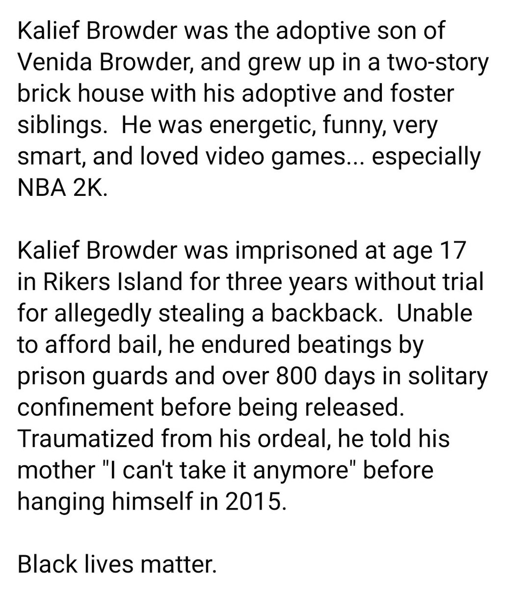 #BlackLivesMatter #KaliefBrowder  #teachersforblacklives #teachersmakeadifference #CulturalRevolution #TeachBetter