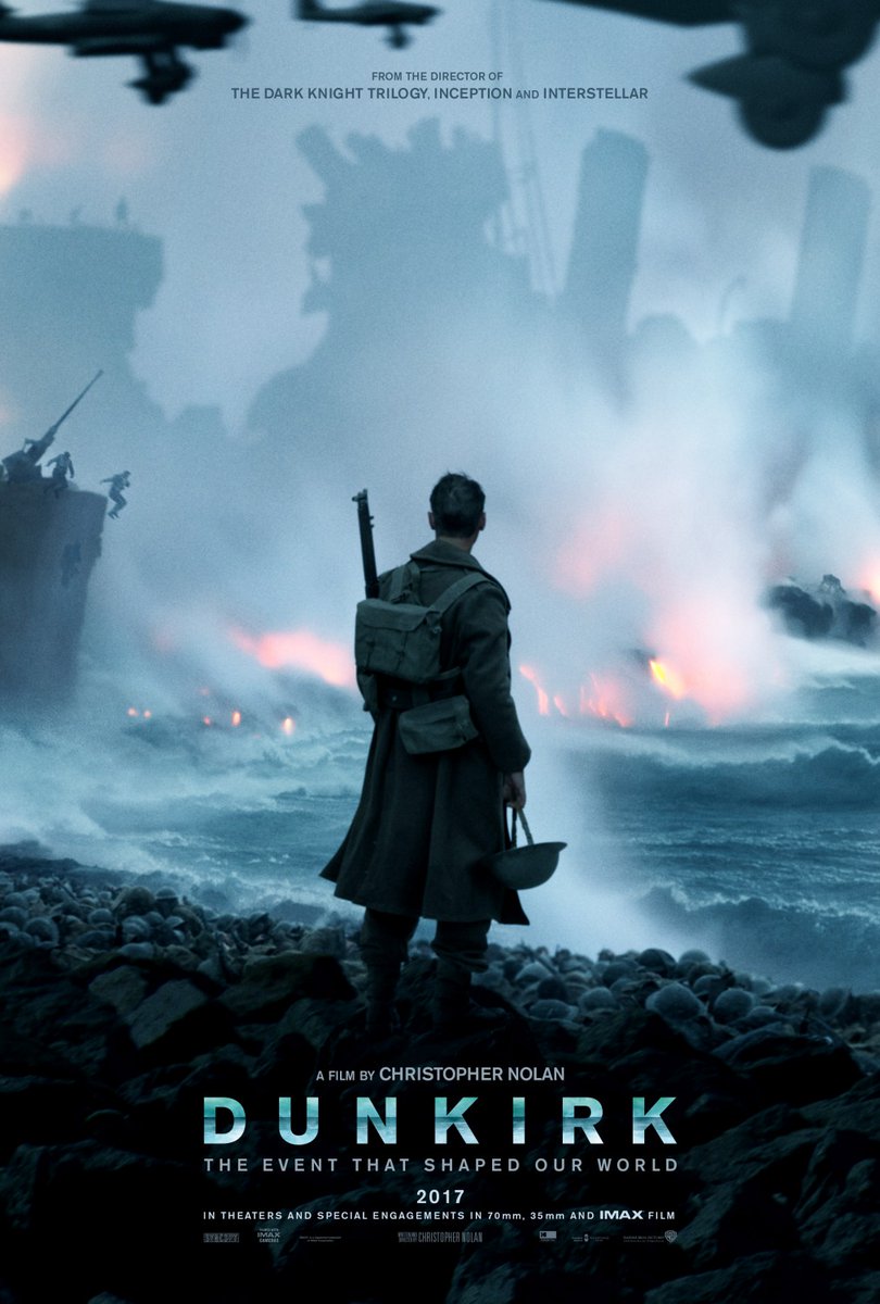 57. DUNKIRK (2017) -- Salah satu karya masterpiece Christopher Nolan, terutama film bertema perang yang minim dialog. Menggambarkan suasana evakuasi di Dunkirk selama WWII. Sound effect dan sinematografinya jempol banget.