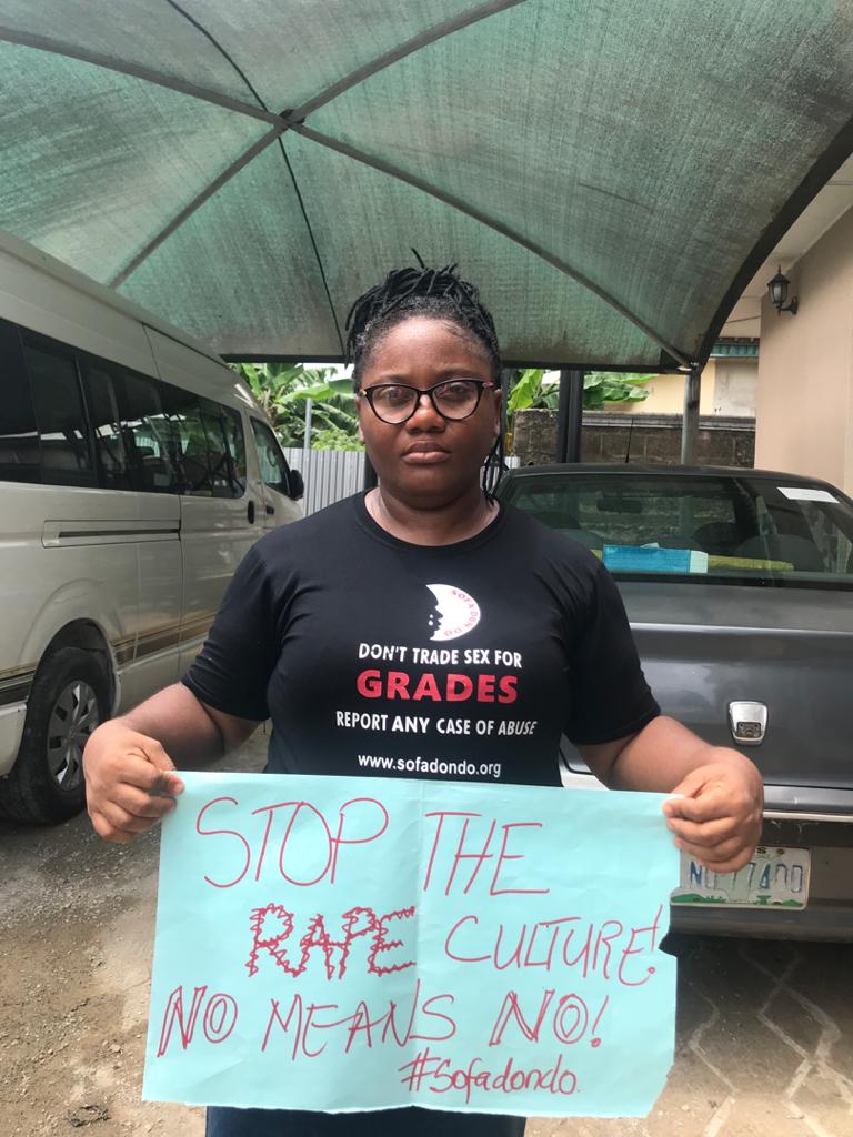 sofadondo's tweet photo. #SOFADONDO Volunteer Hannah campaigns against RAPE and all forms of Sexual Violence.

#NoToSexForMarks 
#Read4Marks 
#SexForGrades https://t.co/lTjJ90lQcG