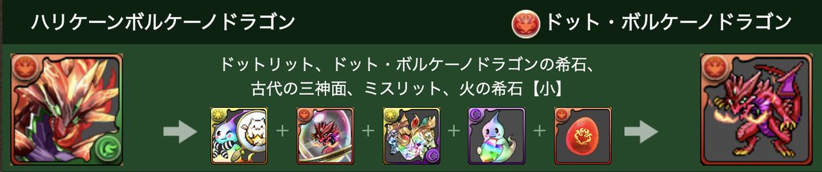 パズドラ攻略 Gamewith على تويتر ドットボルケーノドラゴンを作るのにドットボルケーノドラゴンの希石が必要で その希石はドットヴァルキリー降臨で集められるらしいです ˊᵕˋ パズドラ