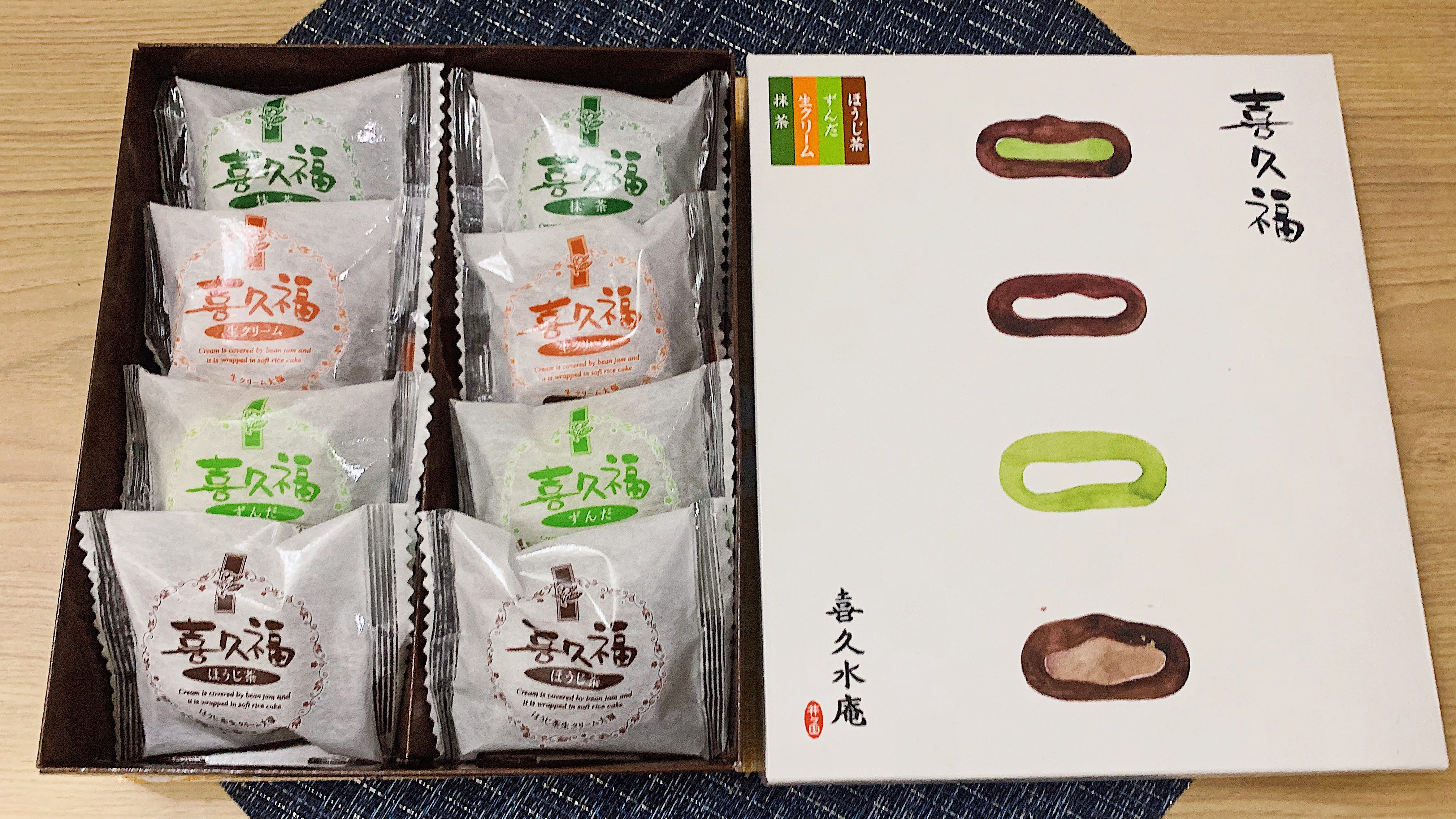 唯一無二の絶品グルメ むにぐるめ 喜久水庵 通販 お取り寄せ 生クリーム入り大福 喜久福 を販売中のお店 モチモチ大福に色んなフレーバーを合体させた生クリームや餡が入っており 仙台名物ずんだ餡や京都産ほうじ茶 抹茶生クリーム入りなど