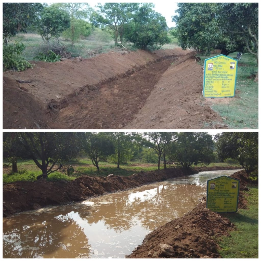 ZPramanagara's tweet photo. Water is often used as metaphors for agriculture and life.

A recent #CanalDevelopment work made us happy after seeing the water flowing because of rain at Dasavara GP of Channapatna Taluk

@MgnregsK @IndiaMGNREGA @MgnregaOfficial @readingkafka https://t.co/xngtpxAg9o