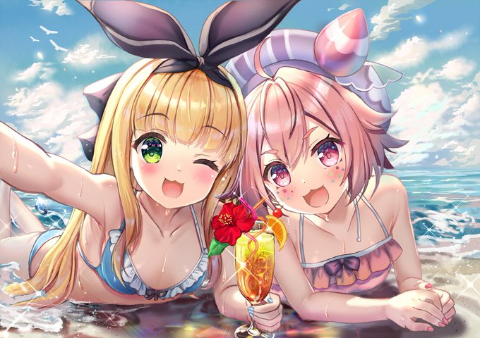 「#あったかくなってきたから水着絵貼ろうぜ
最近の?水着! 」|アカバネのイラスト