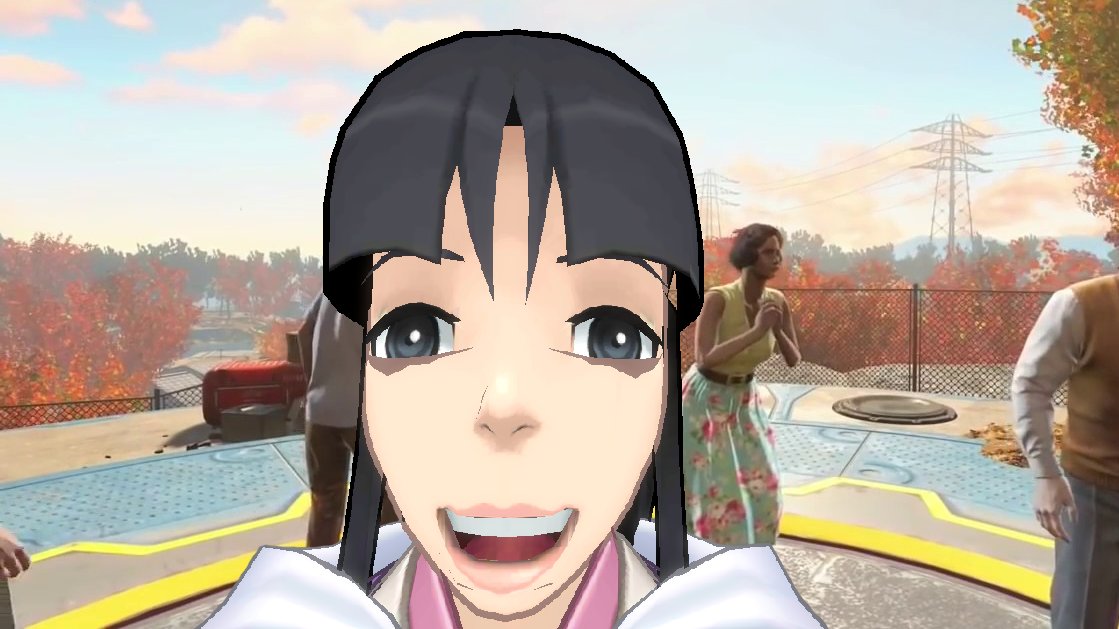 Maya Fey related thread found an image of her with this expression and decided to make +20 memes out of it. The transparent image is at the end. (1/5)