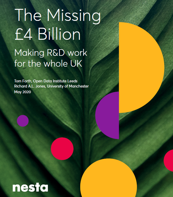 So now the report. "The Missing £4 Billion". The title is a fortunate coincidence. "A beautiful result" would be how a mathematician would describe it.  https://www.nesta.org.uk/report/the-missing-4-billion/