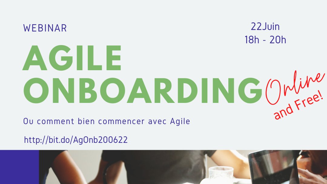 Voir le monde avec d'autres yeux, être Agile ça vous dit ?
ça commence ici:
▶️ bit.do/AgOnb200622

et c'est #gratuit #free !!! (inscription obligatoire)

#agile #formation #online