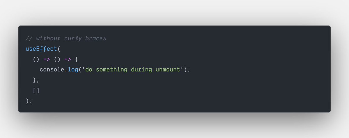 swashata's tweet image. Is it just me or in this example the with curly braces is actually more readable?

#CodeStyle #JavaScript #ReactJS #CodeNewbie