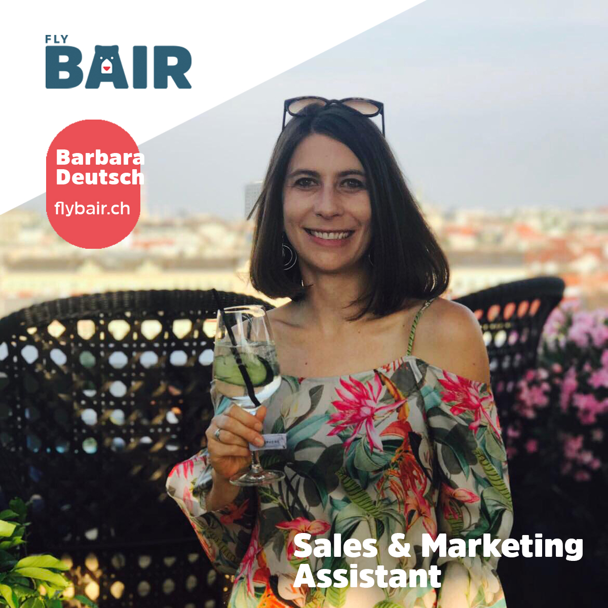 FlyBair's tweet photo. Dürfen wir vorstellen? Das #flyBAIR-Team Teil 1: Barbara, Christoph, Emil und José übernehmen die Bereiche Sales, Marketing, Opperations Support, Network Management und die Geschäftsführung. https://t.co/6oOjZ9Ngrv