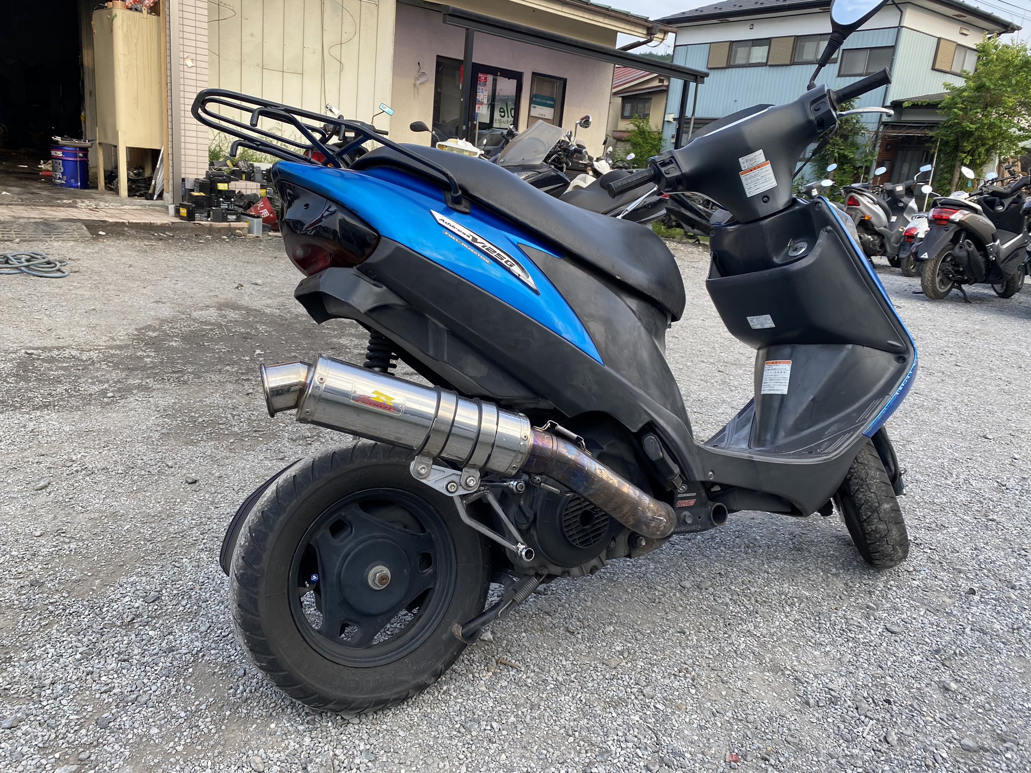 新品 スズキ アドレスV125G CF46A ステンレス ショート マフラー