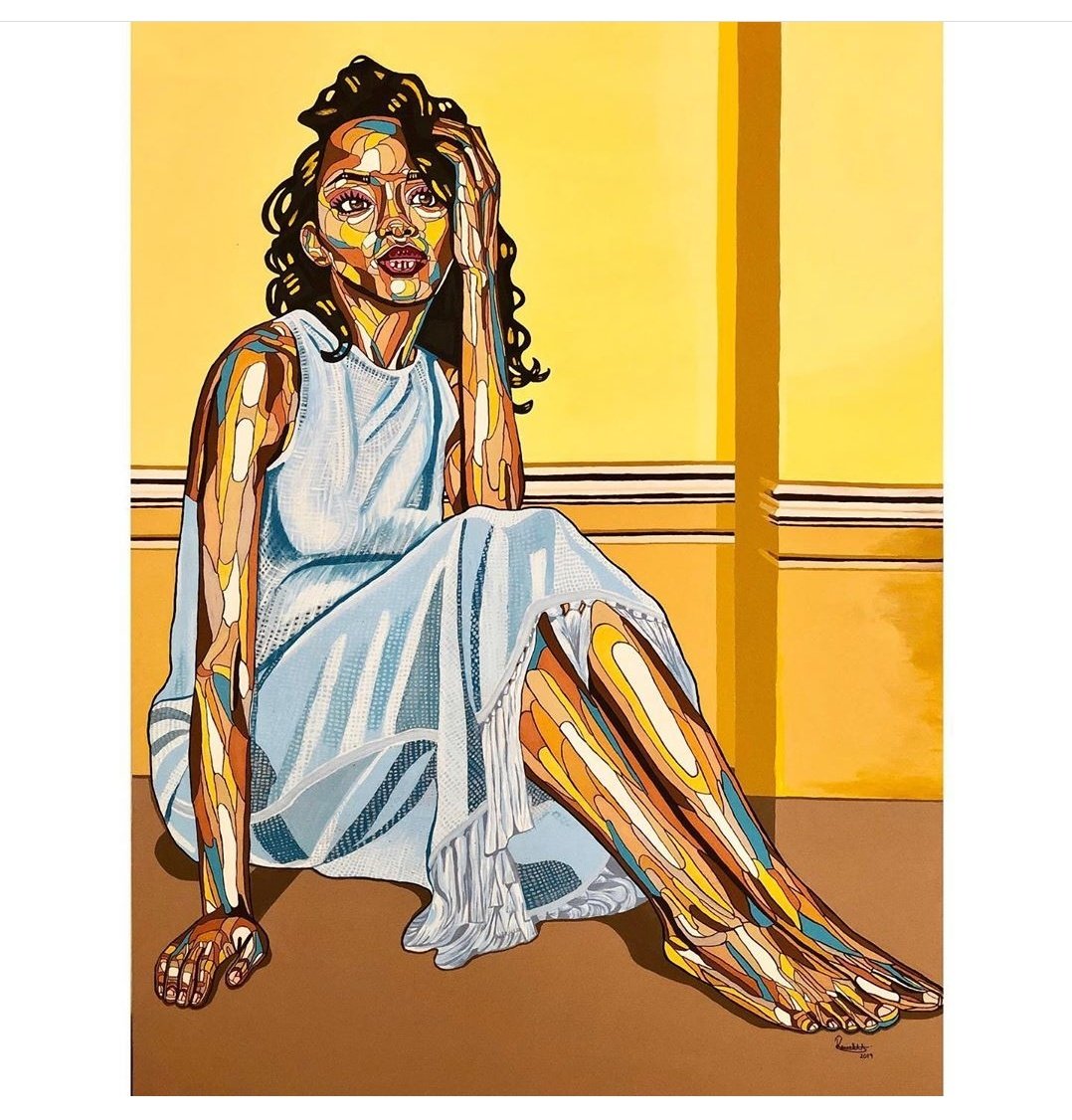 txt_mag's tweet photo. Art is best appreciated when seen and @ArtbyRewa does beautiful enlightening art.

The artist paints the picture of the igbo culture clan in a number of series like her Umu Ada series, Inu Nwuye series.

She tells the story of an average igbo lady so well we can't help but stan. https://t.co/6oBoy2VHlv