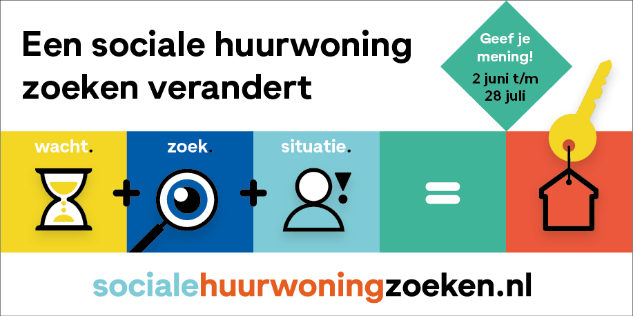 Een sociale huurwoning zoeken verandert in de regio Amsterdam, Amstelland-Meerlanden en Zaanstreek- Waterland. Kijk op socialehuurwoningzoeken.nl voor meer informatie over de inspraak op het beleidsvoorstel. #shz