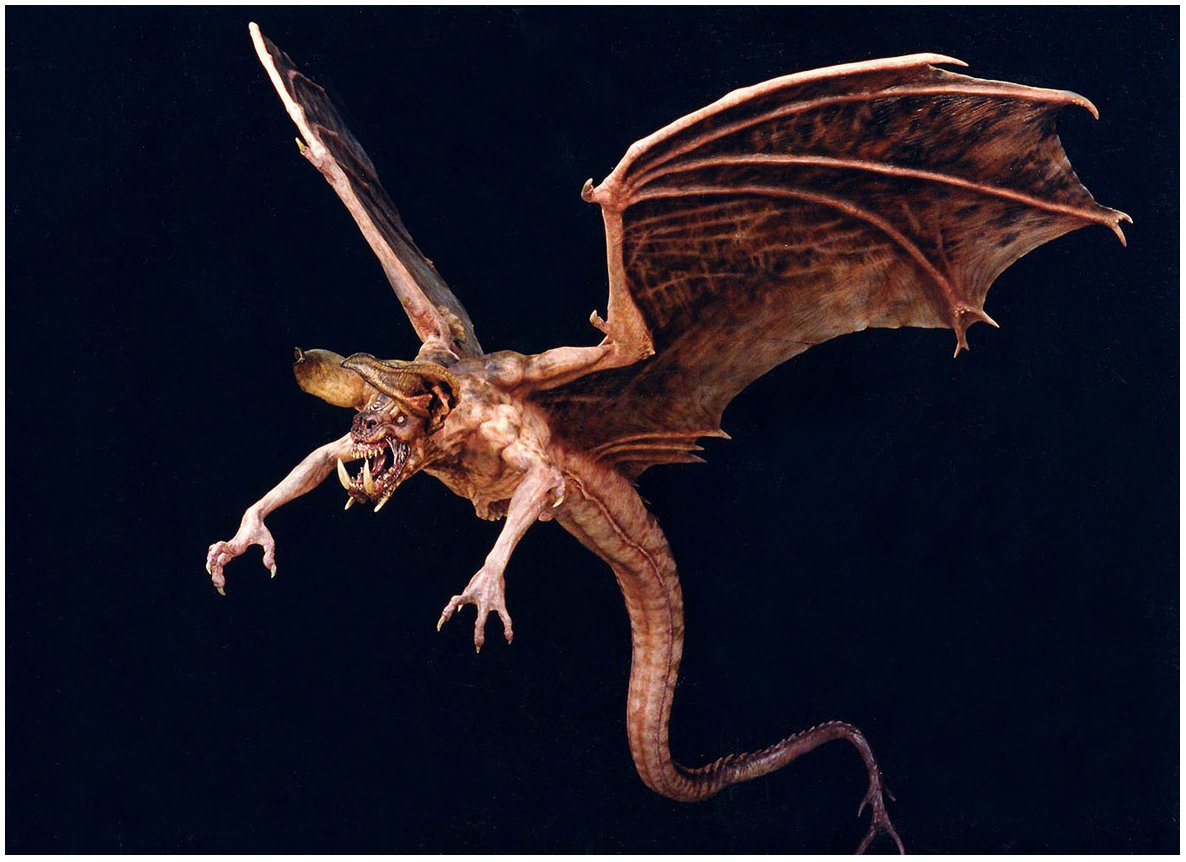 The "Gryphon" had smaller, human sized minions called "probe bats" which had also been fully designed before the project was cancelled! SO COOL!Source: http://www.scifijapan.com/articles/2015/05/24/godzilla-unmade-the-history-of-jan-de-bonts-unproduced-tristar-film-part-3-of-4/