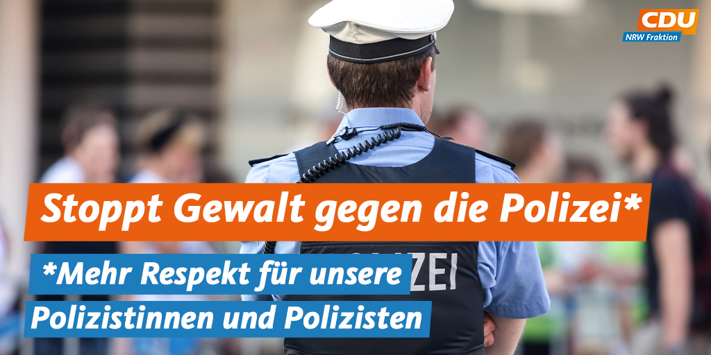 Cdu Fraktion Nrw Dietmarpanske Zur Gewalt Gegen Die Polizei Wir Brauchen Eine Breite Debatte Nicht Nur Hier Im Ltnrw Sondern In Der Gesamten Gesellschaft Warum Sich Diese Spirale Von Respektlosigkeit