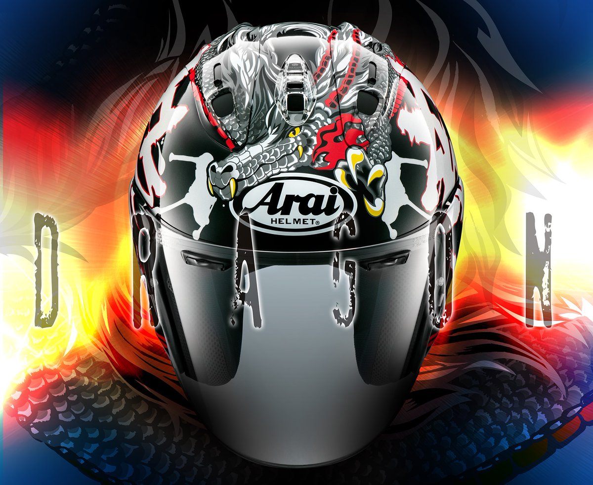 アライヘルメット Arai Helmet Vz Ram Dragon 昨日弊社より出荷しました 頭頂部に力強いドラゴンのデザイン 両サイドには 龍 の文字 全体的にオリエンタルなデザインで 力強さと存在感があるグラフィックオープンフェイスヘルメットです 早ければ