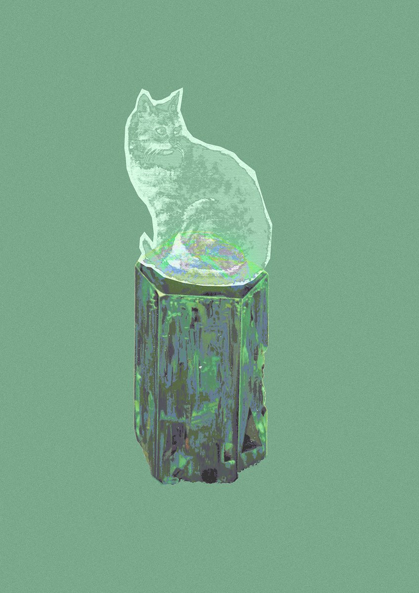 thePDlibrary's tweet image. Cat collage #2 using the @britishlibrary Flickr collection