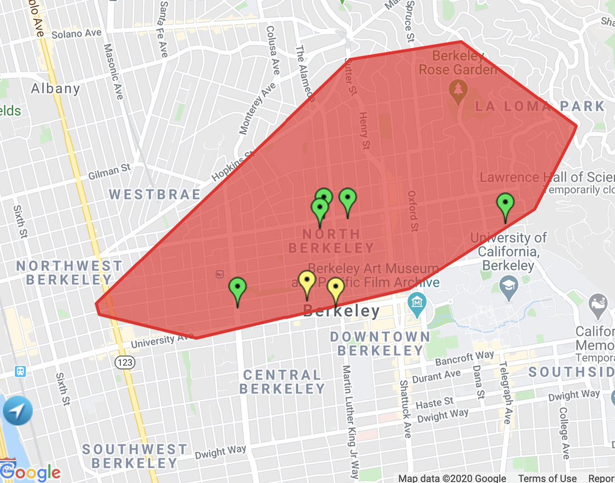 Berkeleyside On Twitter A Power Outage In Berkeley Affected About 6 200 Customers On Tuesday Night Many People Have Told Us Their Power Has Come Back On The Map Is Delayed So It S