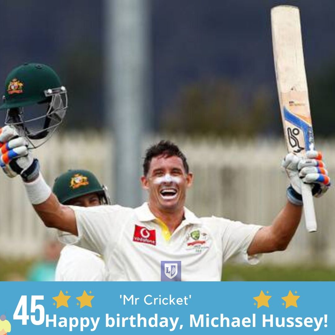 Happy birthday to Mr Cricket Michael Hussey      