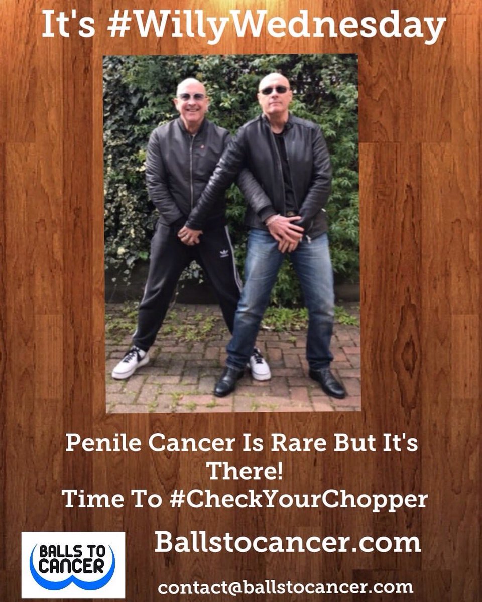 Ballstocancer's tweet photo. It's #WillyWednesday time to #CheckYourChopper penile cancer is a little heard of cancer but is very dangerous. Don't know what you're looking for? Read this https://t.co/agTSBVcONt… https://t.co/Q3A2lOPrCj