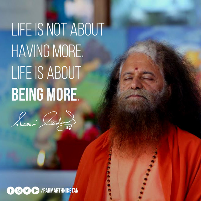 PujyaSwamiji's tweet photo. "Life is not about having more but about being more. Filling the shelves is not wrong but what is most important is to fill the Self and that comes through service." 

Read more in this week's #weeklywisdom: https://t.co/ypu121XJkW

#WisdomWednesday #Spirituality #DropsofNectar https://t.co/JautqB5z9V