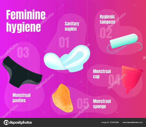 Different products exist to make the handling of blood flow during menstruation easier. They include Sanitary Pads, Tampons, menstrual cup, pills etc. The knowledge of some of these things are far from some women due to poverty and Uneducation  #YSMANG