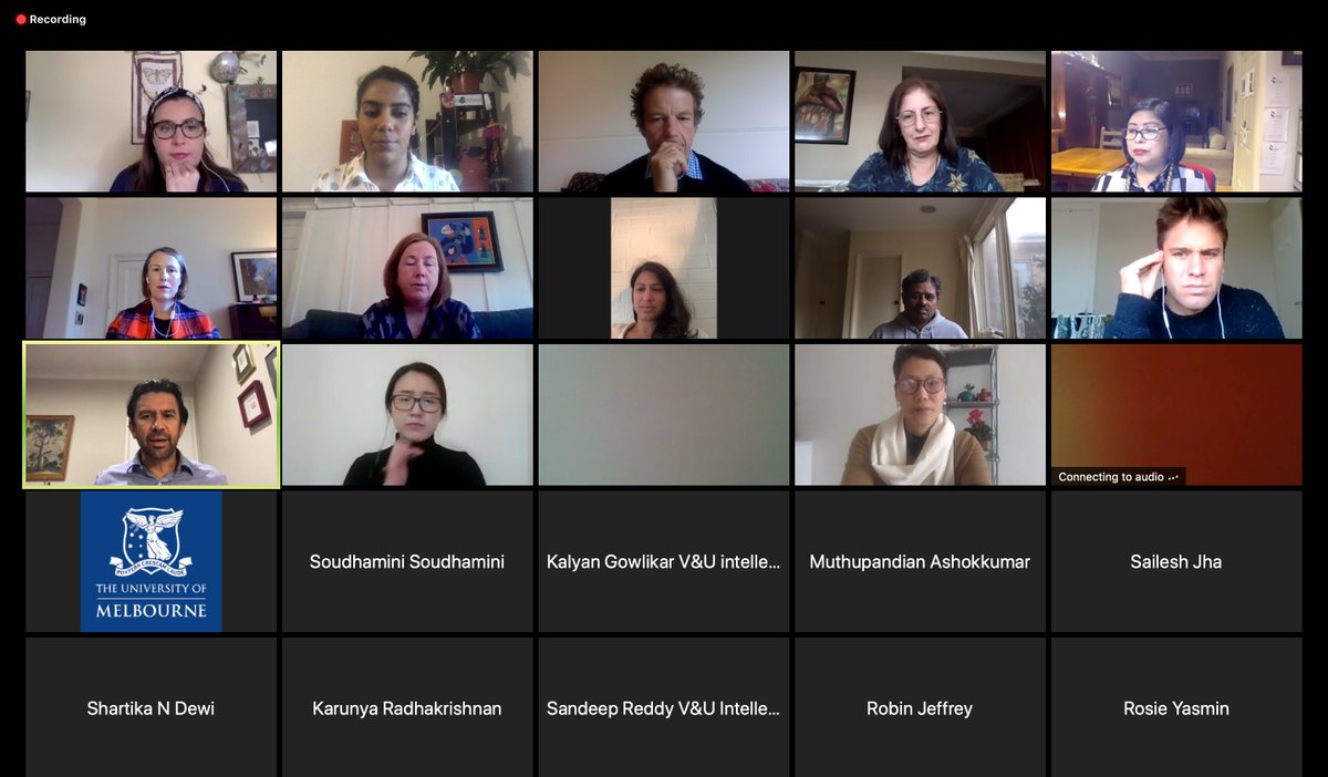 AIinstitute's tweet photo. We're having a special chai session with #internationalstudents via Zoom today! Hopefully, we will be able to share hot chai & samosas with you on Fridays at our office soon!
#chai #chaiwithai @studymelbourne @unimelb https://t.co/wwmyJDPuuU