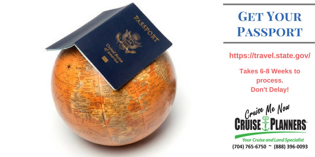 CruiseMeNow's tweet photo. Get Your Passport. Can take 6-8 weeks. Don't Delay! https://t.co/z4CeME0XSZ ~~~~~#travel #cruise #lp #family https://t.co/1aq7wWi8no