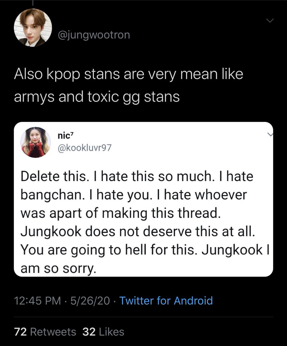 im an army myself and i can say there are some toxic stans out there. You arent going by the majority of fans who arent, and who are incredibly nice. If you ever see a stan saying bad stuff about a group, its most likely cause their group was attacked.