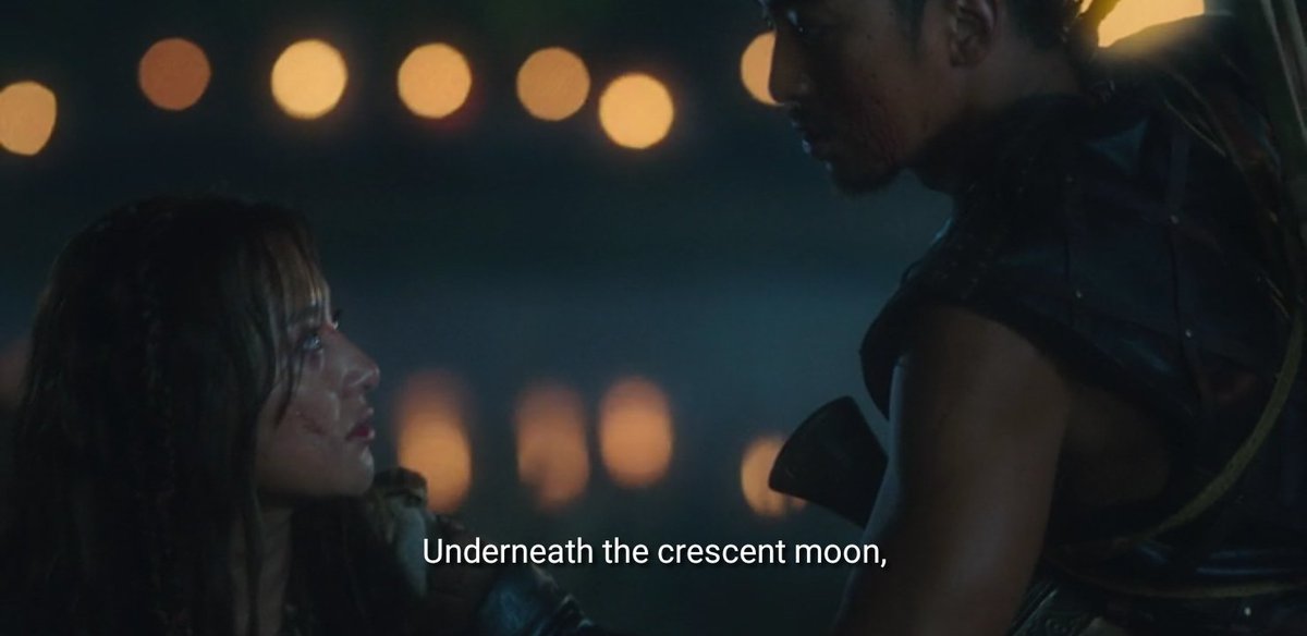 10. (YOW OKAY THIS SCENE IS REALLY ONE OF THE MOST GOOSEBUMP-WORTHY IN THE ENTIRE SERIES!!! A SCENE YOU SHOULDN& #39;T MISS!!!)-Tanya putting a curse on the people of Arthdal-The Great White Wolf approaching Tanya-Tanya putting a curse on Mugwang(Ep. 4)   #ArthdalChronicles