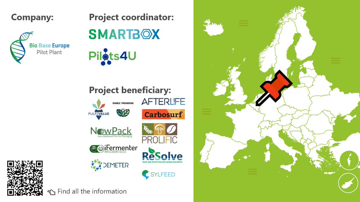 CBE_JU's tweet photo. '@BBI2020 allowed us to publicise 📣 our expertise & accomplishments, and to disseminate the impact of our projects.'
▶️ @BioBaseEuropePP 🇧🇪 , an #SME beneficiary in our #AFTERLIFE, #CARBOSURF, #iFermenter, #NEWPACK, @ProlificH2020, #ReSolve, #DEMETER & #PULP2VALUE projects. https://t.co/DH7s8xNeF8