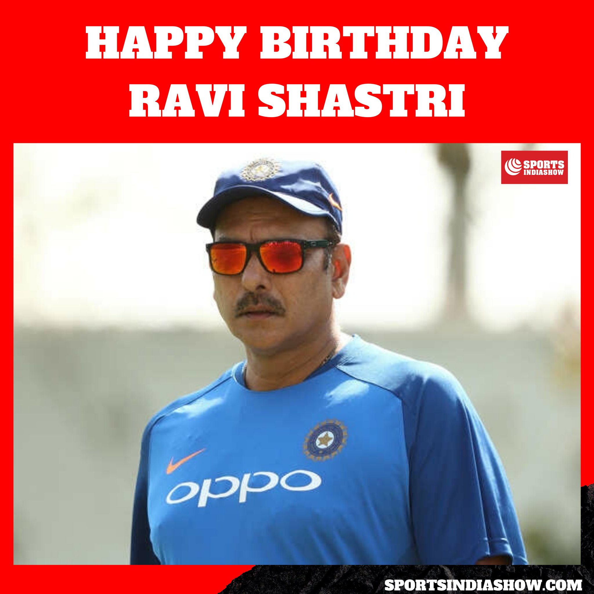 Wishing Ravi Shastri ( ) a very Happy birthday  Have a great one coach!   