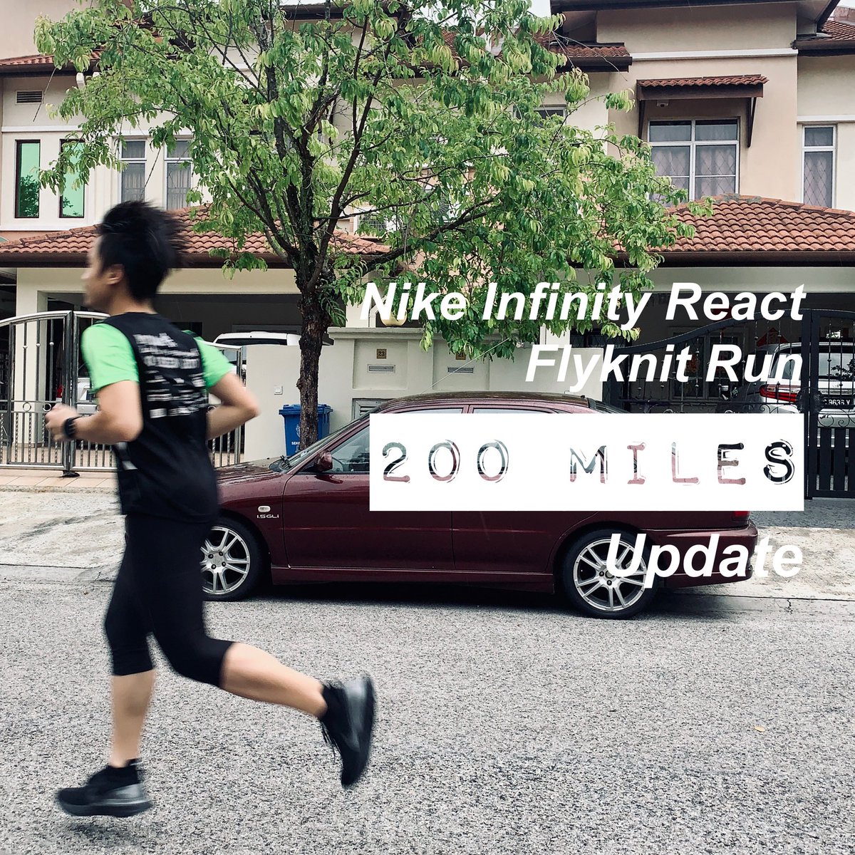 FariqBAzaha's tweet image. Alright guys, as promised, aku akan update serba sikit tentang usage kasut ni selepas 200 miles (~322km). 

Review ni adalah update aku with regards to the feel, wear and tear of the shoe. 

#InfinityReact
#200Miles
#Review