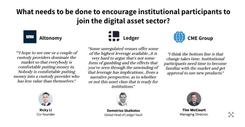 Altonomy's Co-Founder @cryptorickyl  shed some light on digital asset sector's route to the mainstream . Check out the research report by <a href="/TheBlock__/">The Block</a> .