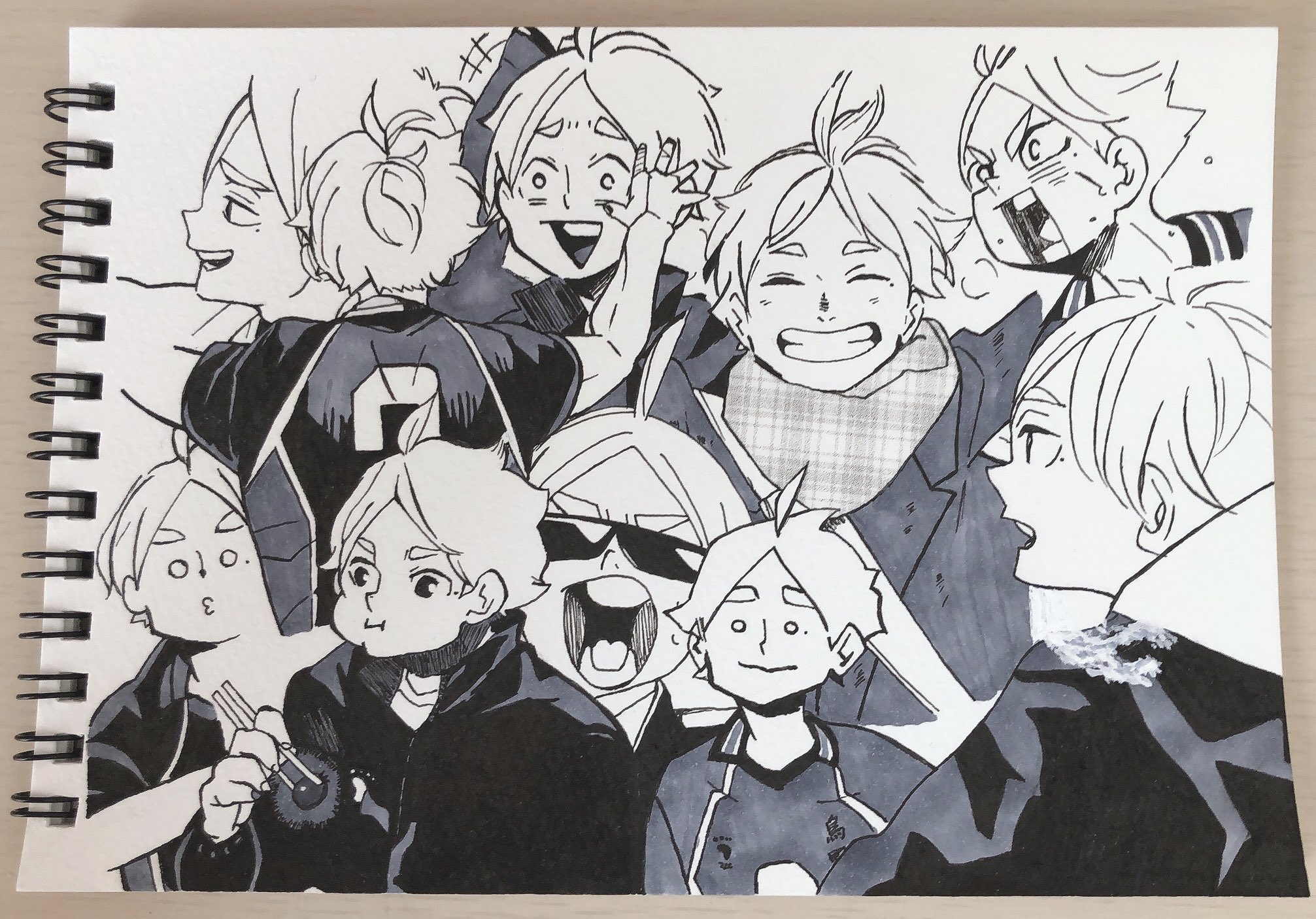 くろ 菅原孝支詰め合わせ ハイキュー 菅原孝支 烏野 イラスト 模写 T Co Ypn71a2gkz Twitter