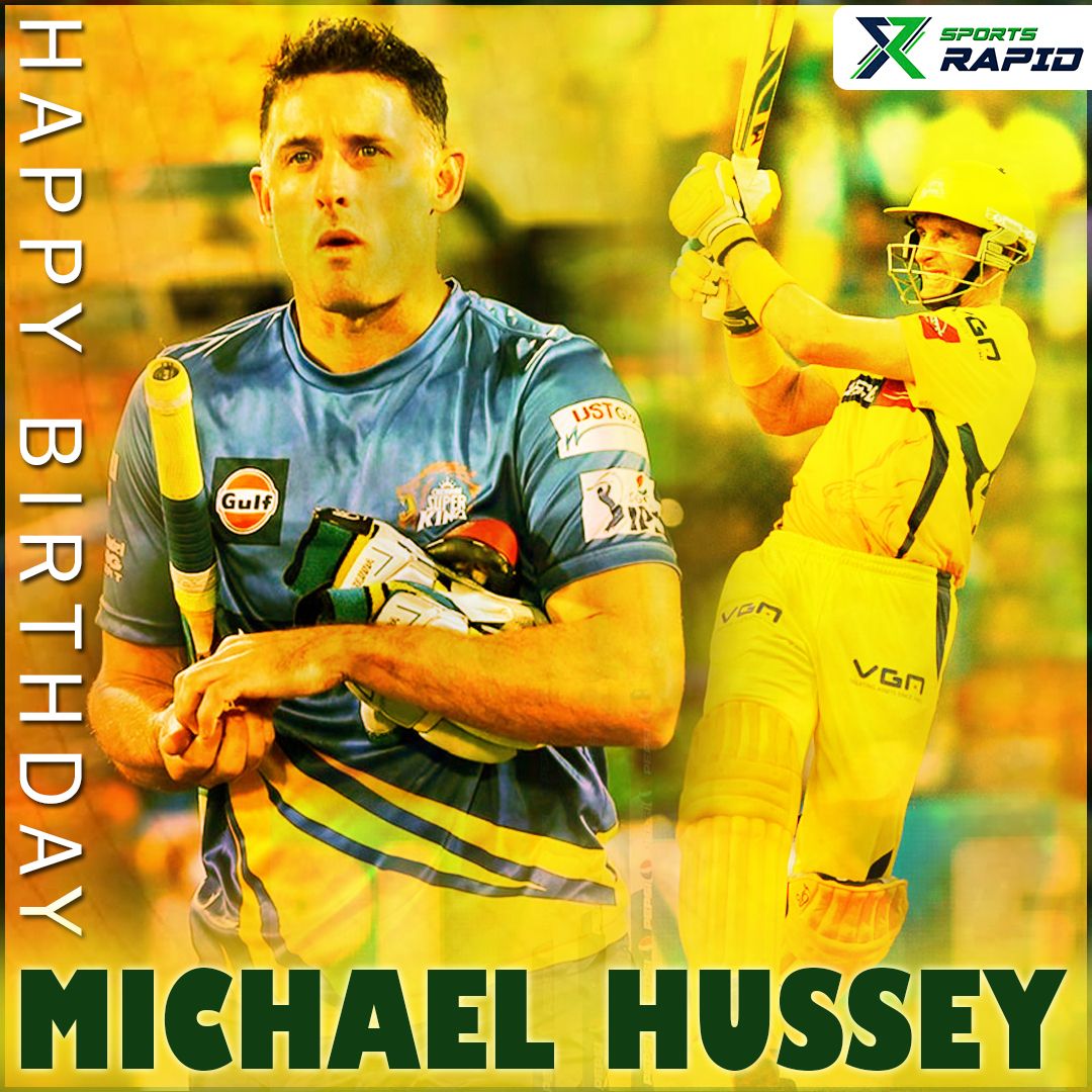 Happy Birthday to Aussie veteran Michael Hussey!    