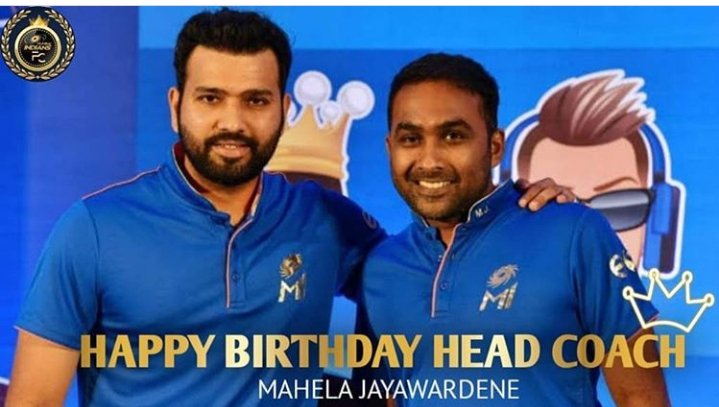 Happy Birthday MI\s Head Coach Mahela Jayawardene....      