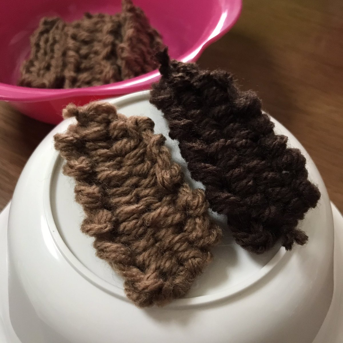 たっきぃ Lisaッ子 على تويتر 麺３種 ナポリタン 焼きそば ラーメン 鎖編みと具材の組み合わせでいろいろできます 手作りおままごと