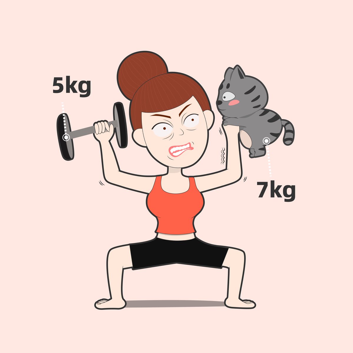 heyhappysth's tweet photo. Lazy cats are still useful sometimes.They can be used as weights,as long as you don't mind that it's a pretty freaking heavy one.

#Cat #cats #art #Illustrator #illustration #work #WFH #workout https://t.co/12mjvmVJny