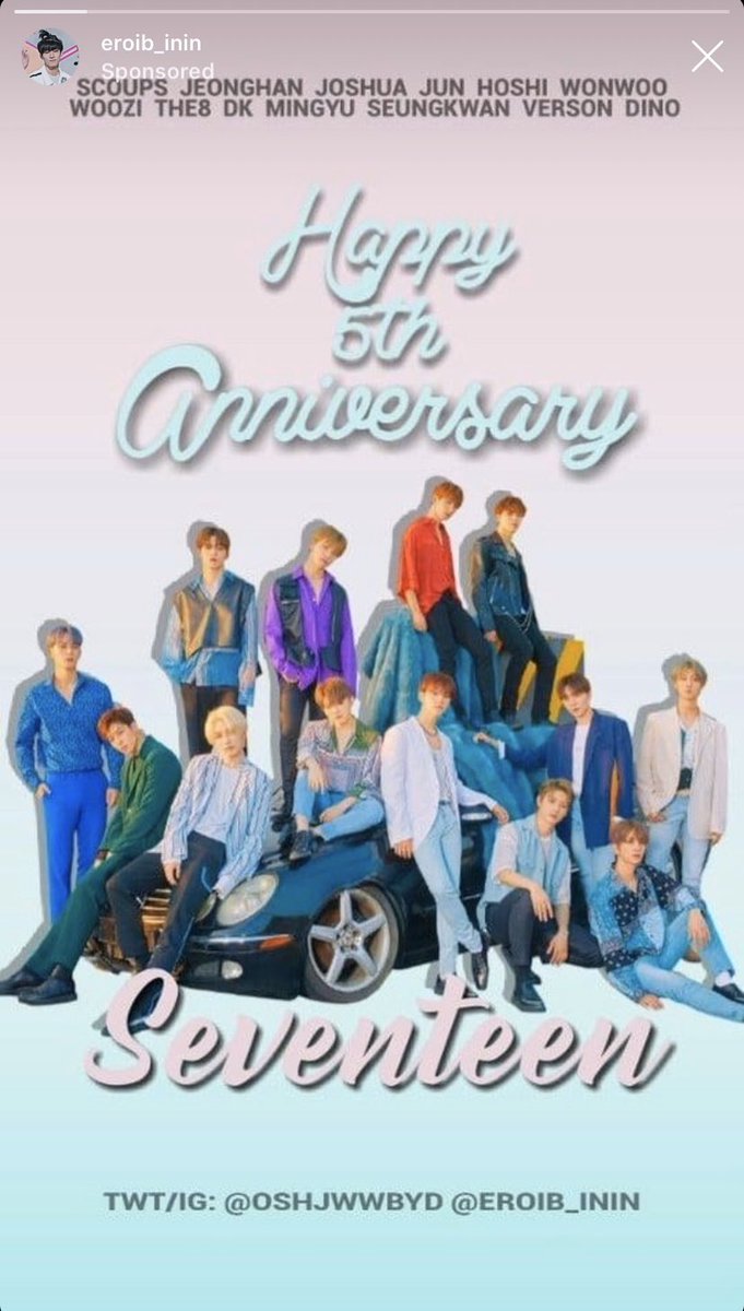 33) seventeen 5th anniversary ads from  @oshjwwbyd  @eroib_inin  @pledis_17  #세븐틴_5주년_영원히_빛날_우리  #SEVENTEEN5thAnniversary 