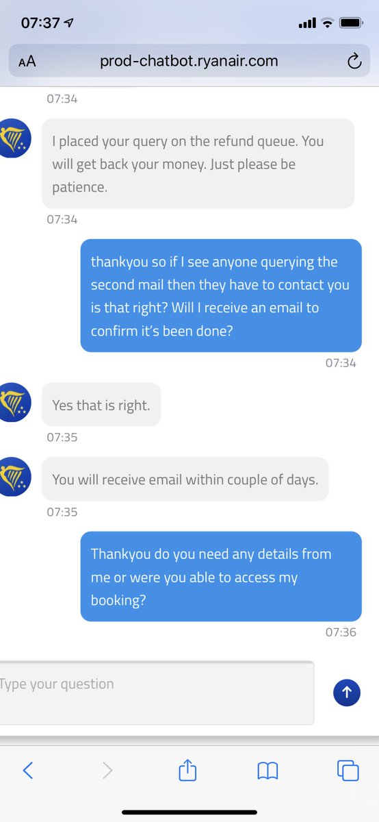 Anyone who has booked a flight with Ryanair & requested a refund, expect another email trying to get you to take vouchers. You have to get in touch with them to confirm your refund, beat way to do it is early morning via chat! I’ve added my screenshots so you can see the details