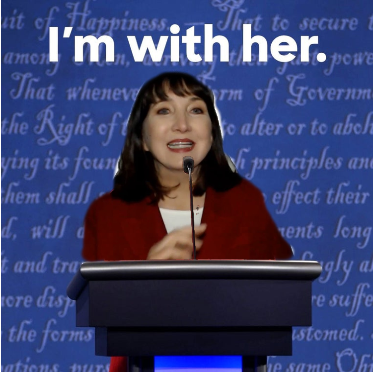 DanMcCarchy's tweet photo. I'm With Her 

#JoJorgensen2020 https://t.co/SmHNlwySAq