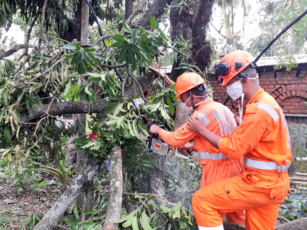 RT: RT NDRFHQ: #CycloneAmphan Updates 27/5/20-

𝐃𝐀𝐘7-#PostAmphanRestoration

NDRF @ Restoration Work at Kholapota Basirhat, North 24 Parganas, WB

#NDRF4U
#Committed2Serve 
satyaprad1 ndmaindia PMOIndia HMOIndia PIBHomeAffairs BhallaAjay26 DDNewslive…