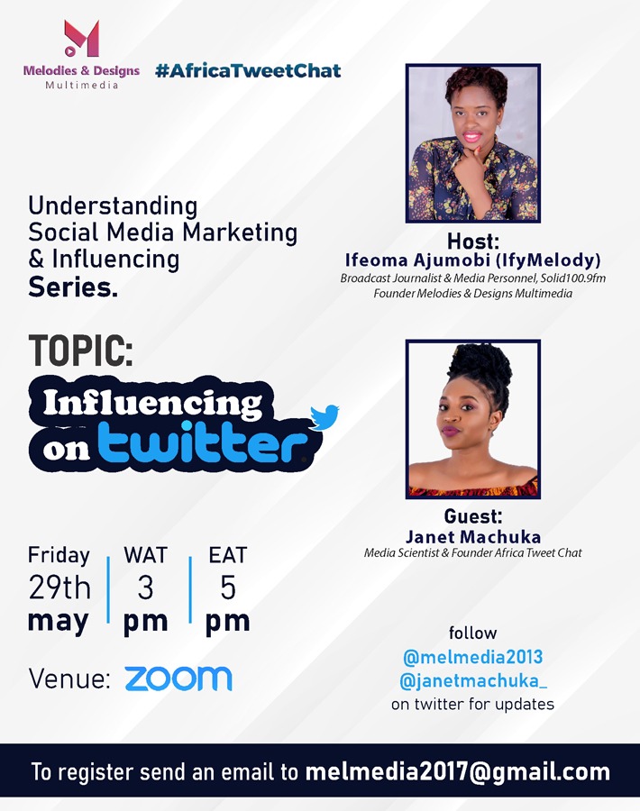 Melmedia2013's tweet photo. Don't miss this learning session on #Zoom it will be a very interactive one. @janetmachuka_ a core professional who has helped many people & brands attain their Digital marketing goals will be sharing
Date: Fri 3pm EAT 5pm WAT
Learning never ends
#MediaGurus #AfricaTweetChat https://t.co/E0eWmN2I9M