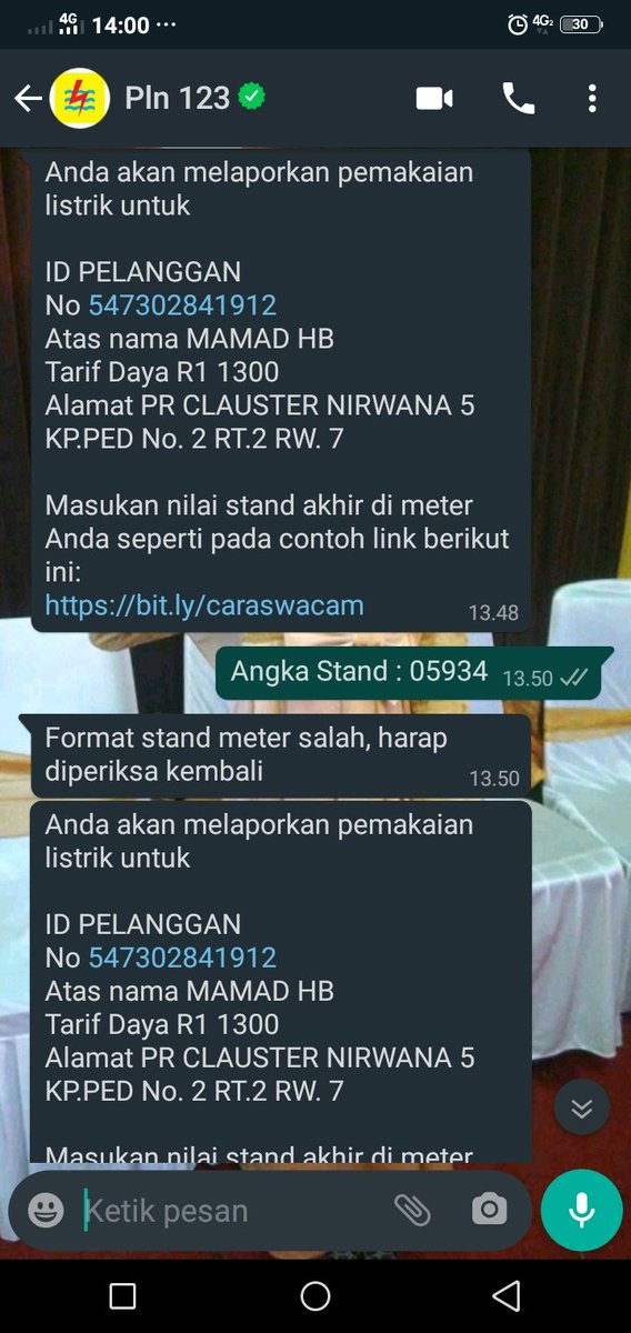 arief79_'s tweet photo. @pln_123 ini saya upload angka meteran mandiri kok salah mulu ya?? Udah saya ngikutin arahan, ttp aja salah. Jangan2 admin PLN WA, ini cwek ya.. Salah mulu saya https://t.co/EhTShLxgcX
