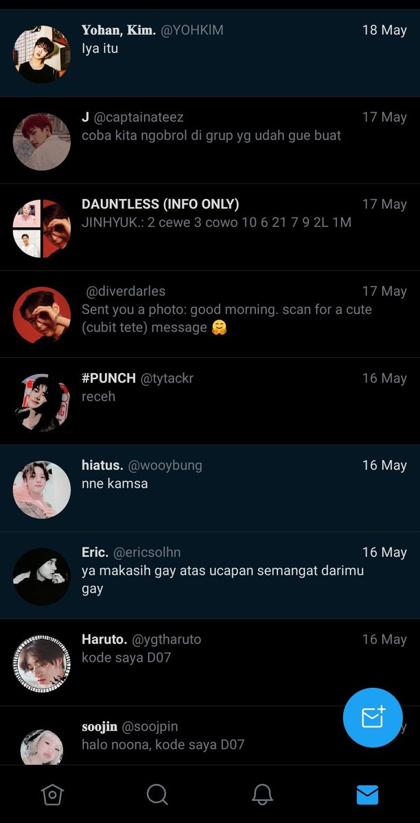 1. eightmakesoneteam2. nond gak punya mantan3. 4.5. ATEEZofficial 6. kill  @teezjonghodate  @yeosyngmarry  @sanjchoi hyung mau gak jadi istriku