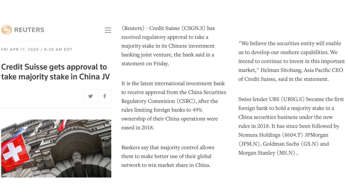 7/ In short: Twitter had major investments from Companies that have major Chinese financial connectionsThen started “fact checking” @realDonaldTrump  #QAnon @Beer_Parade  @mwam1993  @Blackstonecomms  @tlshaw1997  @love4thegameAK  @hgraceq  @DamonRiddle3  @SnarkishDanno  @QAnonNotables