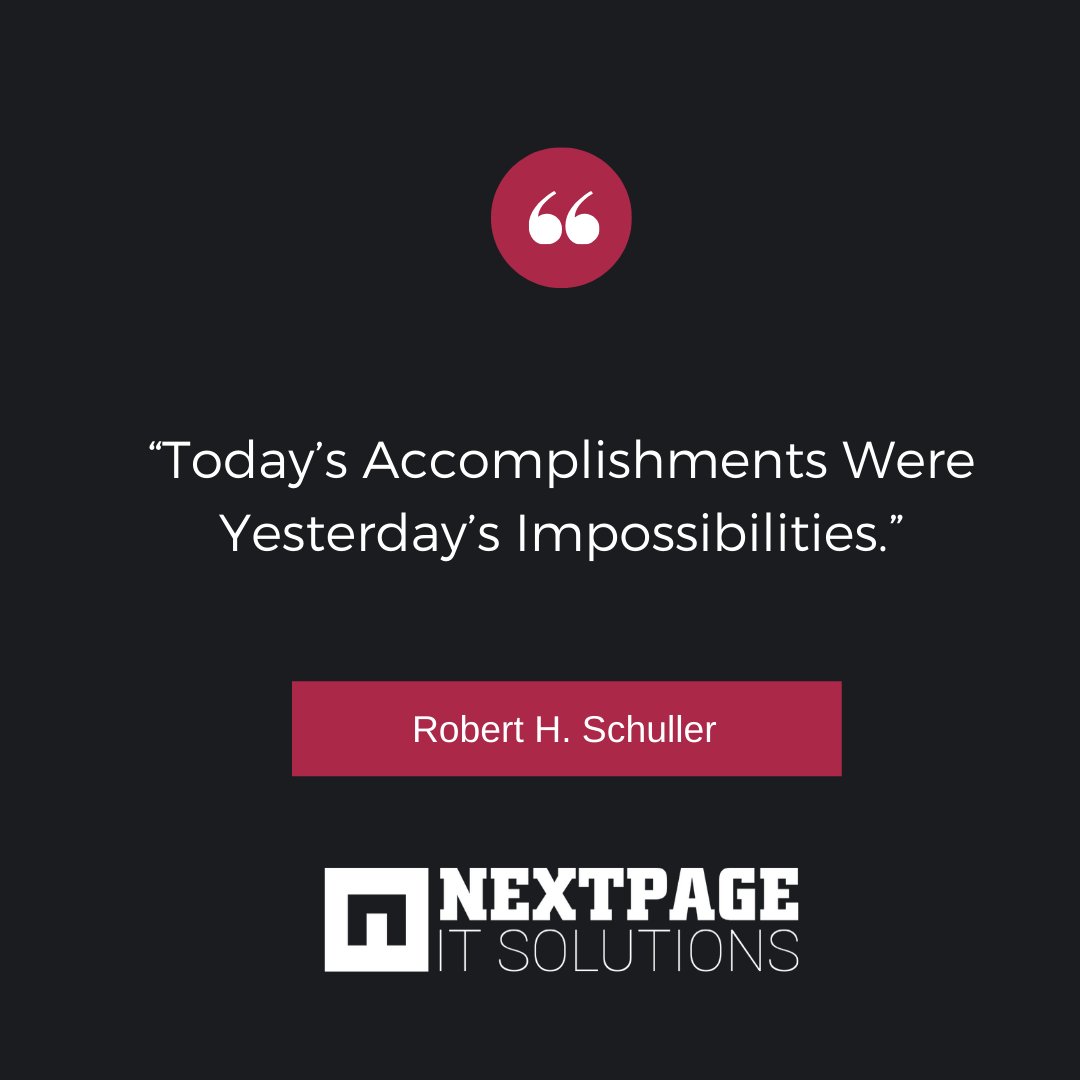 IT_NextPage's tweet image. “Today’s Accomplishments Were Yesterday’s Impossibilities.”
#Nextpage #Quotes #Dailyquotes #Inspirationalquotes