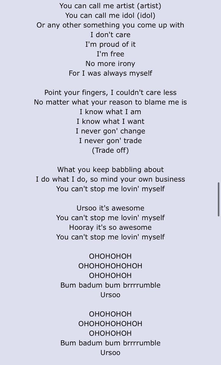 Idol, this song is such a hyper song and is so fun to dance to but actually has a deeper meaning. This song is about BTS going through some hardships regarding them being looked up as idols, rather than artists who produce music for a message to the world.