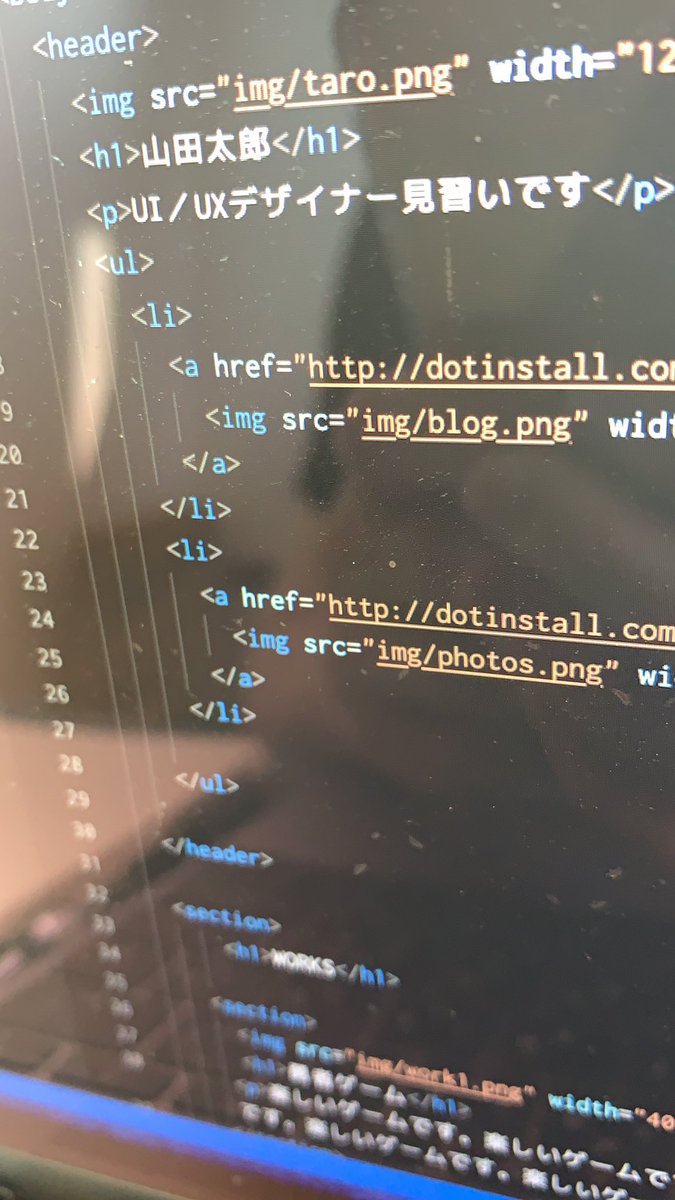 tsubasa_program's tweet image. ドットインストールで真正面から一つずつやっています
知識がゼロからなので難しい事もありますが、分からないのはメモして後からまた見直すようにしてみます。
ここ2日間の成果の写真