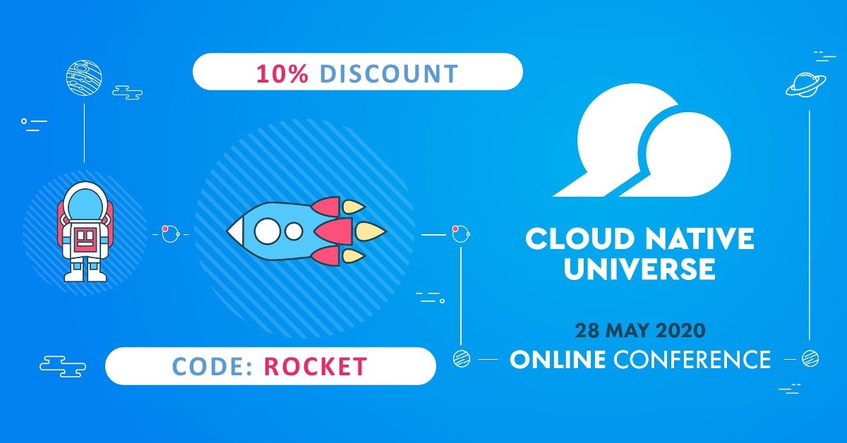 Good morning, another beautiful day! 
We are starting our conference tomorrow!  Grab the discount code on your tickets and hurry, because they go like hotcakes. 🍩
You can buy a ticket here ->
cloudnativewarsaw.com/universe