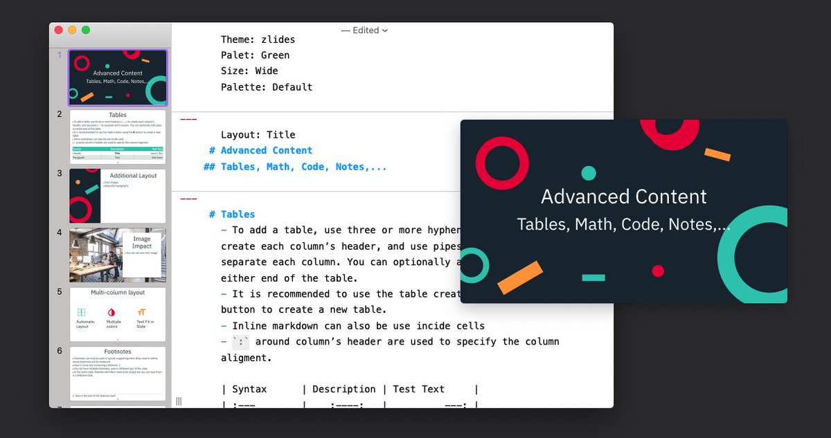 Slideas - Markdown Presentations tweet media